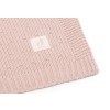Oudroze gebreid wiegdeken  - Wiegdeken sprinkle knit silk roze